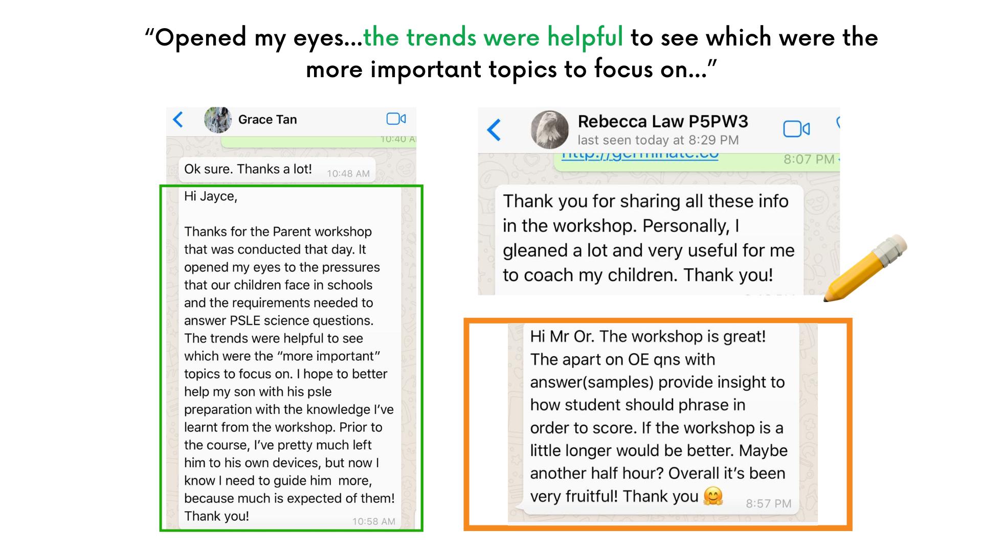 This Image is About PSLE Science Workshops Reviews4