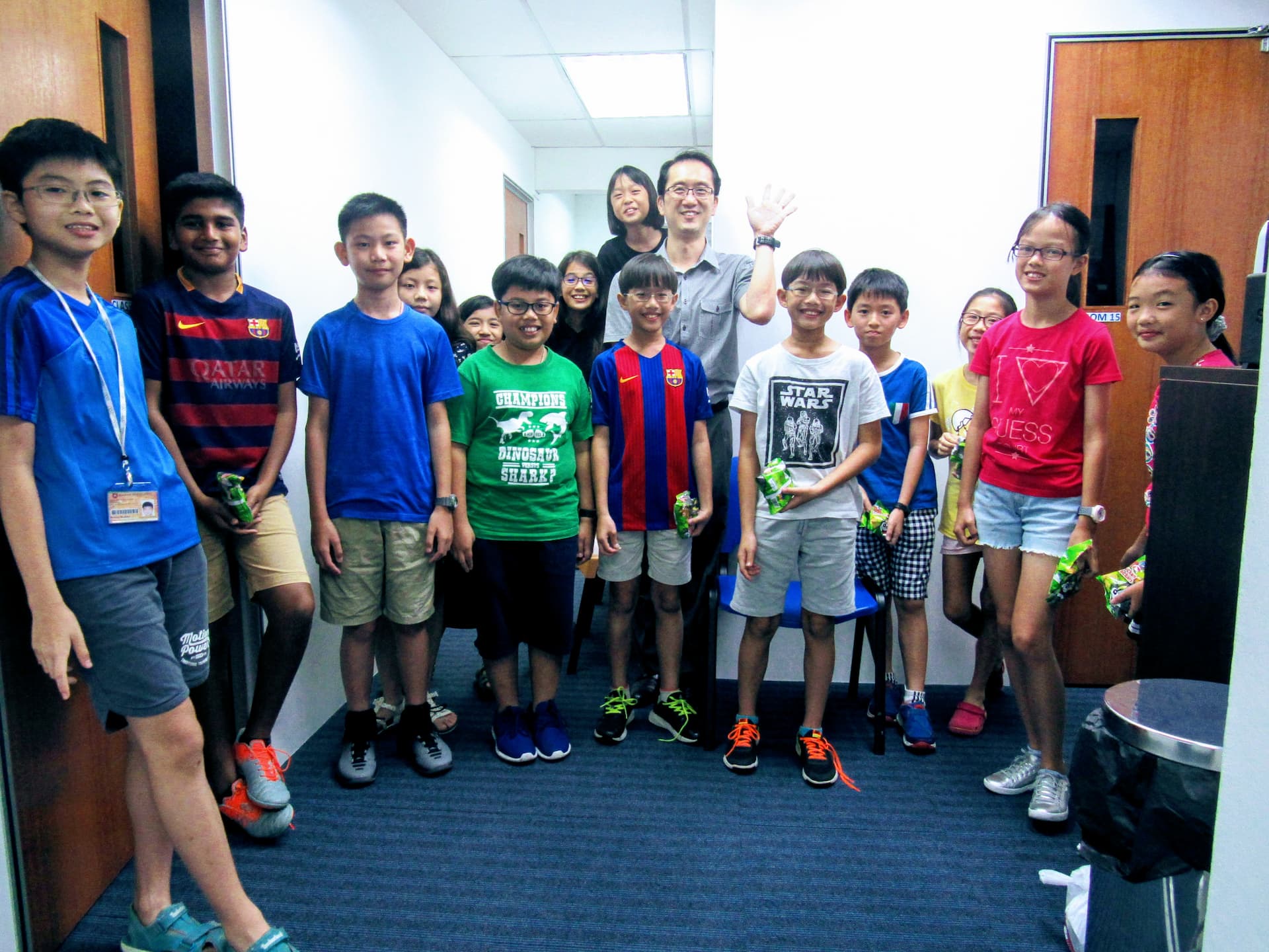 Image of Teacher With Students