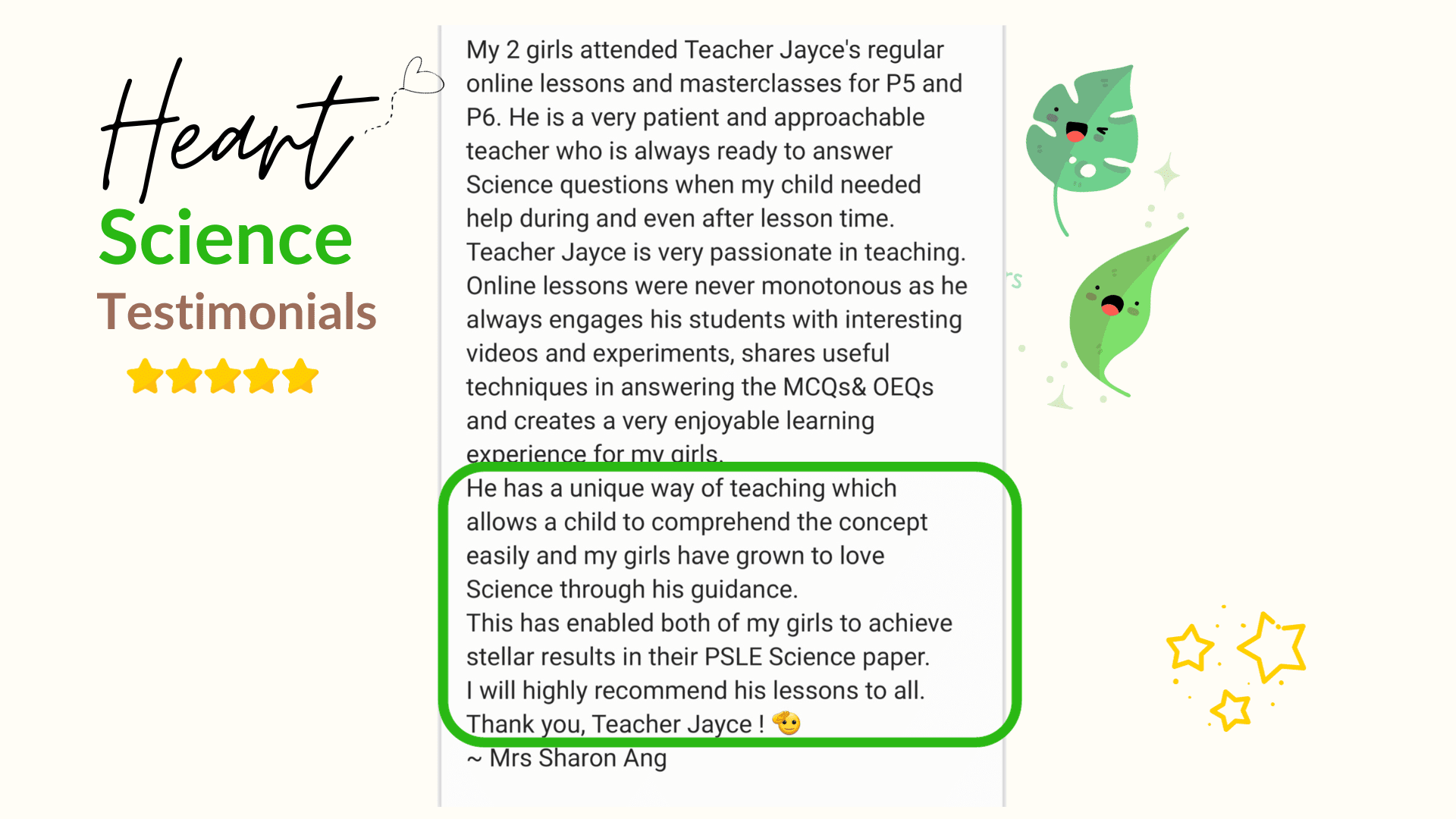 image of the 2 Testimonial